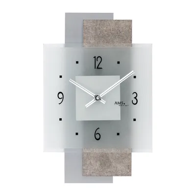Obrázek produktu pro Nástěnné hodiny moderní 22 x 36 x 5 cm - AMS Model: 9443