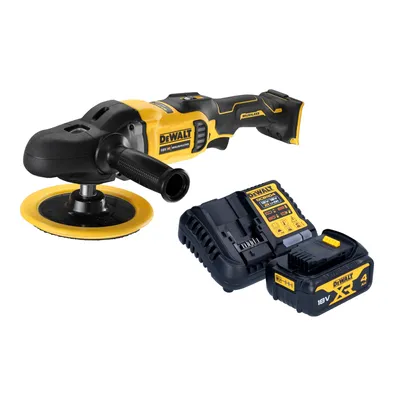 Produktbild von DeWalt DCM 849 M1 Akku Exzenter Poliermaschine 18 V 180 mm Brushless + 1x Akku 4,0 Ah + Ladegerät