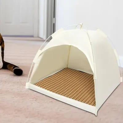 Produktbild von Isoliertes Katzenhaus für den Außenbereich, vielseitig einsetzbares Katzenzelt | abnehmbar und atmungsaktiv, Sommerunterkunft für Welpen, Kaninchen, Kätzchen und Kleintiere