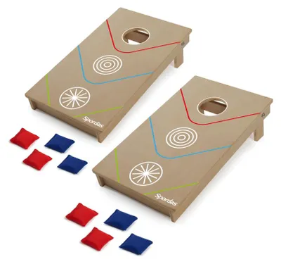 Produktbild von Spordas Cornhole Bean Bag Toss Game Holz-Wurfspiel Set
