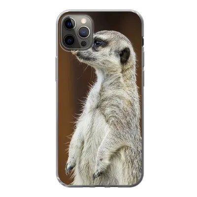 Produktbild von MuchoWow® Handyhülle Schutzhülle Hülle für iPhone 13 Pro Max Erdmännchen - Tier - Spiel Silikon Softcase Handy Hülle - Mobiltelefon