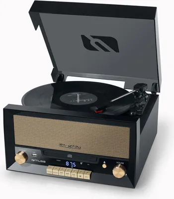 Immagine prodotto di Giradischi vinile/cd/usb stereo a 3 velocità 33/45/78 giri/min Muse MT110B