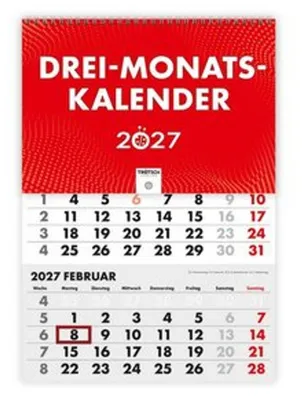 Obrázok produktu pre TRÖTSCH – Trojmesačný kalendár Trojmesačný kalendár 2027