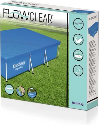 Obrázek produktu pro Bestway 58106 - Plachta Flowclear PE 304 x 205 cm, modrá, čtvercová
