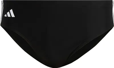 ADIDAS 3-Streifen Badeslip in schwarz