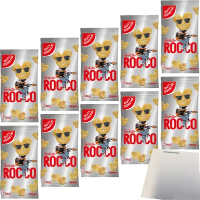 Produktbild von Gut & Günstig Knabbersnack ROCCO Rockstar VPE (10x130g Tüte) + usy Block