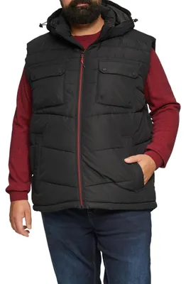 Immagine prodotto di Gilet da outdoor da uomo s.Oliver – Vestibilità regular, cappuccio removibile
