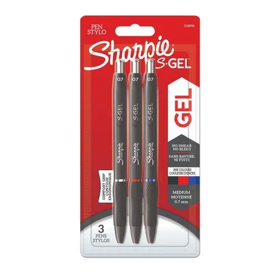 Zdjęcie produktu dla Długopis żelowy Sharpie S-GEL 3szt - (czarny, niebieski, czerwony)