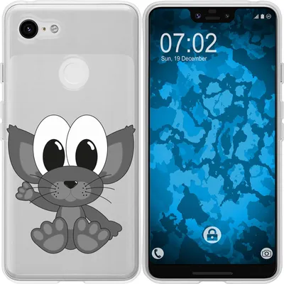 Produktbild von PhoneNatic Case kompatibel mit Google Pixel 3 XL Silikon-Hülle Cutiemals M5