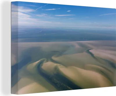 Obrázek produktu pro OneMillionCanvasses® - Obraz na plátně - 140x90 cm, Moře - Písek - Obloha, Nástěnná umělecká dekorace - Fotografie na plátně - Obraz na dřevěném rámu