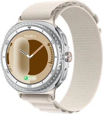 Image de Nylon bracelet pour Samsung Galaxy Watch 8 / 8 Classic Alpine Loop Design Beige