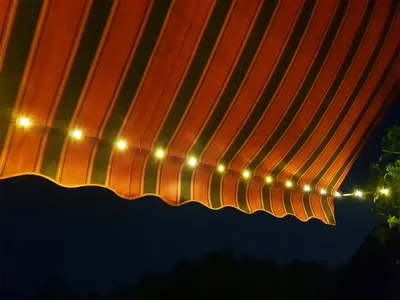 Produktbild von LED - Markise mit Kurbel 200cm Breit Klemmmarkise Balkonmarkise Sonnenschutz Terrasse Balkon - 200x150cm - anthrazit