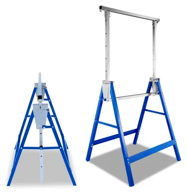 Produktbild von 2x Gerüstbock Klappbock 7-fach höhenverstellbar 81-130 cm Gerüste Unterstellbock Arbeit Gestelle Arbeitsbock