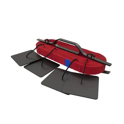 Image de Lignes de marquage de terrain de beach-volley en plastique rouge 16x8 cm Planches 5667