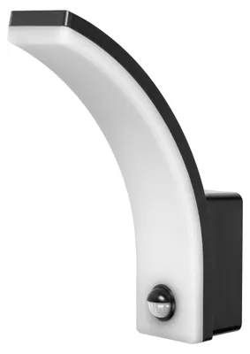 LED-Wandlampe 20 W IP65 mit Bewegungsmelder, dimmbar, 2000 lm, 4000 K, schwarz