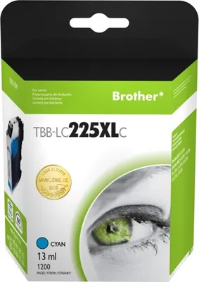 Imagen del producto de Tinta. Cartucho. Compatible con Brother LC225XL. Color: Cian. Nuevo