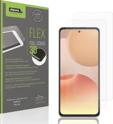 Immagine prodotto di 2x Pellicola protettiva opaca per Realme P4x 5G Protezione Antiurto Anti-Shock
