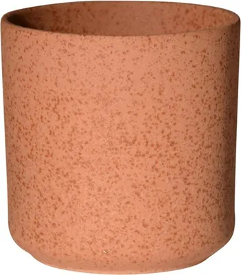Produktbild von INNA-Glas Keramik Blumentopf Araya, gesprenkelt, braun, 15cm, Ø15cm - Keramiktopf