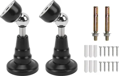 Produktbild von 1 Paar Wohnmobil-Türhalter, Edelstahl, geräuschlos, hydraulische Feder, stoßdämpfender Stopper für Wohnmobil-Anhänger, Wohnmobil, Schwarz