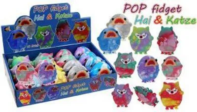Produktbild von Pop Fidget Hai & Katze