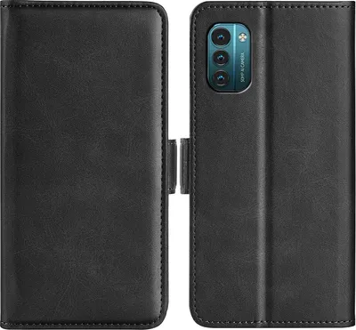 Produktbild von Mobigear Slim Magnet  Nokia G11 Hülle Klapphülle Geldbörse - Schwarz