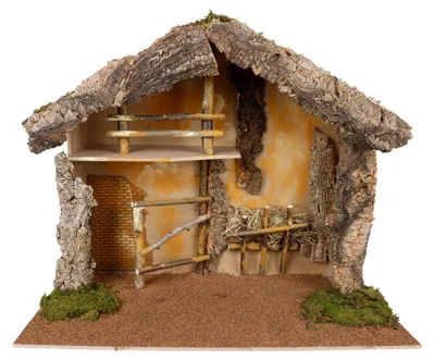 Productafbeelding van Kerststal houtmix 70% Decoris