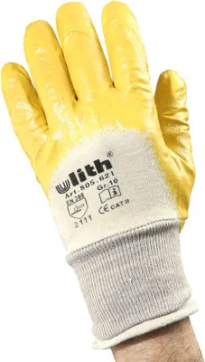 Produktbild von Ulith unisex Arbeitshandschuhe gelb Größe 10 12 Paar
