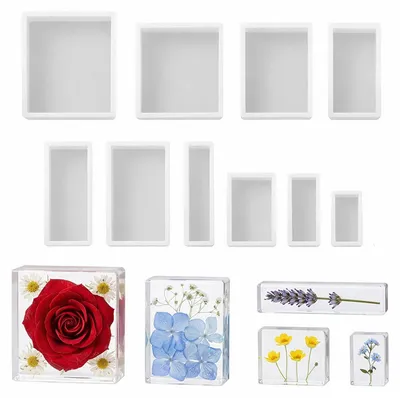 Immagine prodotto di Set di 10 stampi in silicone per resina epossidica