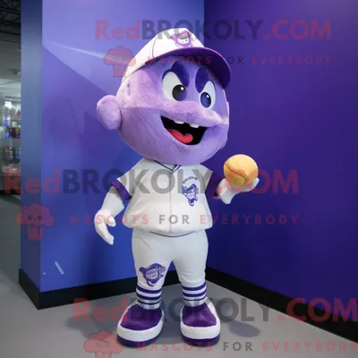 Zdjęcie produktu dla Maskotka REDBROKOLY Fioletowej Wróżki Zębowej figura z koszulkami baseballowymi i sprzęgłem