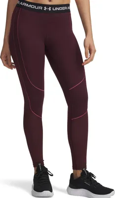 Produktbild von Under Armour Ua Coldgear Textured Legging - dark maroon, Größe:S