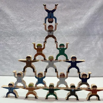 Immagine prodotto di Blocchi alti impilabili, apprendimento precoce educativo, bambini, giocattolo di equilibrio, regalo, impilamento