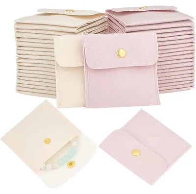 Produktbild von Säckchen Geschenkverpackung - 2 Farben - 40 Stück - 8 x 8 x 0,7 cm
