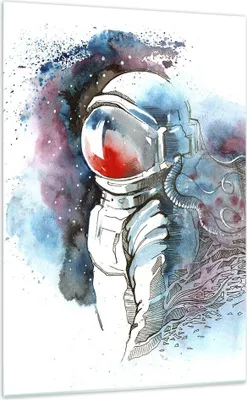 Produktbild von Bilder auf glas - Einteilig - Astronaut Universum Astronomie Entdecker - 70x100cm - Glasbilder - Wandbilder - Bilder - Wanddekoration aus Glas - Glas Bilder - Wandbild auf Glas - GPA70x100-2993