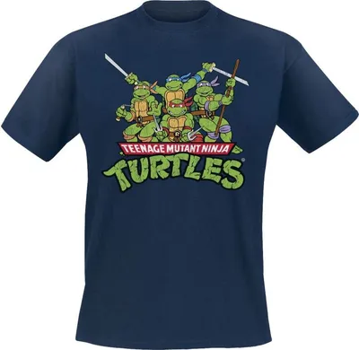 Produktbild von Teenage Mutant Ninja Turtles T-Shirt Herren Turtles Distressed Group navy XL