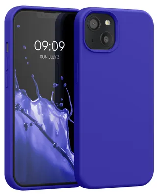 Produktbild von kwmobile Handyhülle für iPhone 13 Hülle, für iPhone 13 Case - Hülle Silikon - kabelloses Laden - Baltik Blau
