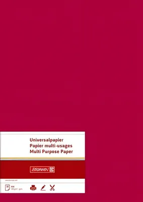Produktbild von BRUNNEN Universalpapier A4 120g mittelrot 35 Blatt 105123524