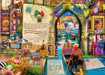 Zdjęcie produktu dla Bluebird Puzzle Legespiel Life is an Open Book Venice - 500 Teile