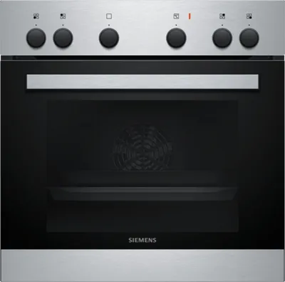A front view of a Siemens oven.