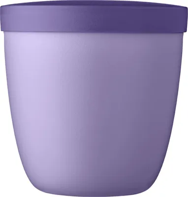 Produktbild von Mepal - Snackpot Ellipse - Praktischer Behälter zur Aufbewahrung & für Transport von Lebensmittel - Tiefkühltauglich - Spülmachinenfest - 500 ml - Vivid Lilac