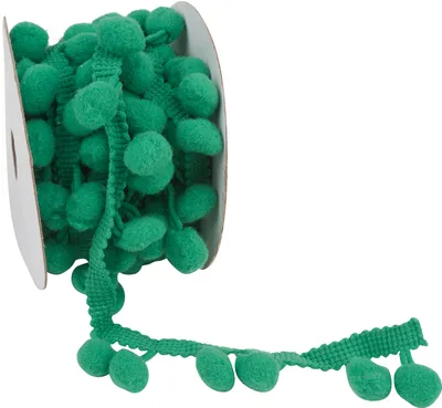 Produktbild von VBS Pompon Borte, Rolle à 2 m Grün