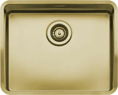 Produktbild von Reginox R40904 Edelstahlspüle OHIO 50x40 (L) OKG Gold II ab Schrankbreite 60 cm / Flächenbündig / Flacheinbau / Unterbau