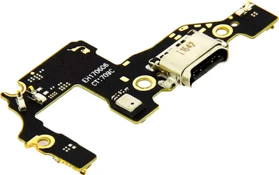Produktbild von Avizar, Ersatzteil: USB-C Ladeanschluss mit Flexkabel für Huawei P10, Schwarz