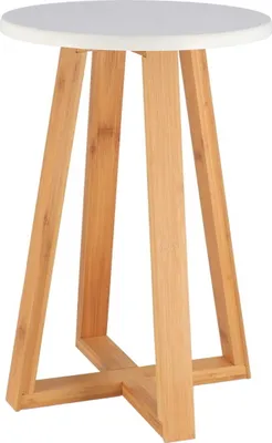 Obrázok produktu pre Biela bambusová stolička