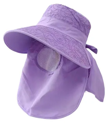 Produktbild von Sonnenhut aus hochdichtem Sonnenschutzgewebe mit UPF 50+ Schutz, breite Krempe, Fischerhut mit Schal- und Gesichtsschutz, ideal für den Sommer im Freien