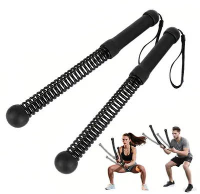 Obrázek produktu pro Battle Ropes, Battle Rope bez lana, bezhlučné domácí fitness zařízení, šetří místo, lehký a účinný trénink pro ženy, začátečníky, celotělové cvičení doma bez hluku, černá, oranžová