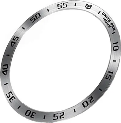 Immagine prodotto di INF Anello della lunetta in acciaio inossidabile per Samsung Galaxy Watch Ultra Argento + Nero