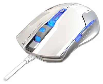 Zdjęcie produktu dla E-blue Auroza G, Po prawej stronie, Optyczny, USB Typu-A, 3000 DPI, Szary, Biały