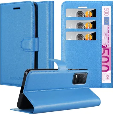 Obrázek produktu pro Cadorabo pouzdro pro Realme 8 5G / V13 / Q3 / Q3i / Narzo 30 5G Protective Cover in Blue Pouzdro na mobilní telefon Case Cover