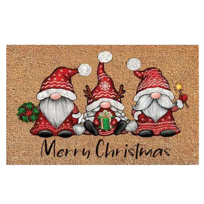 Produktbild von Weihnachtsdeko Türmatte 40x60 cm, rutschfeste Fußmatte mit
