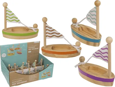 Produktbild von OOTB Holz-Spielzeugboot 115 x 55 cm